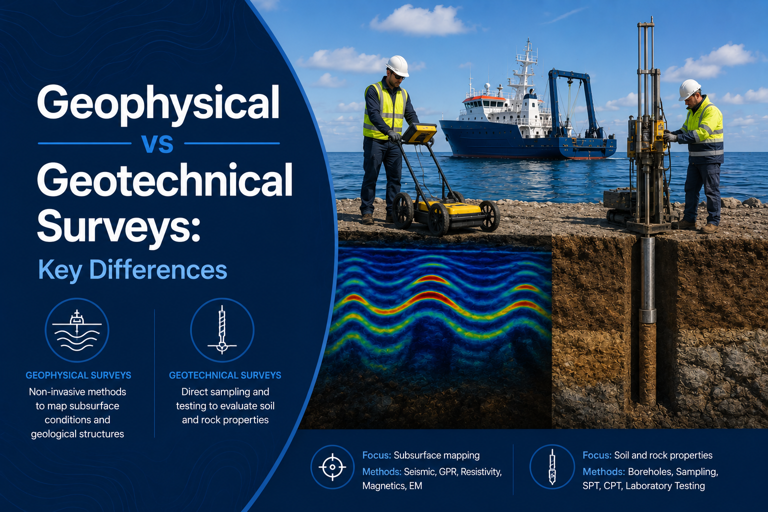 Geophysical vs Geotechnical Surveys: Key Differences